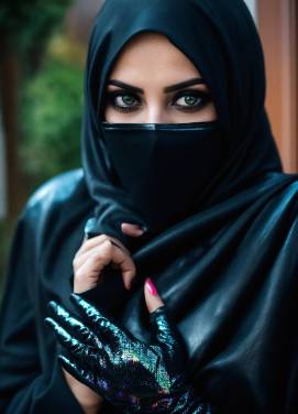 Woman in niqab